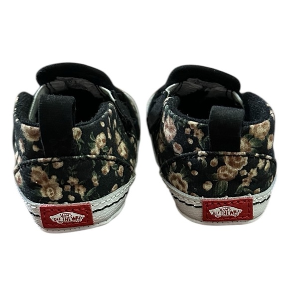 Vans Toddler Baby Girl Floral Canvas Easy Slip On Soft Sole Shoes Sz 4 - Picture 4 of 6